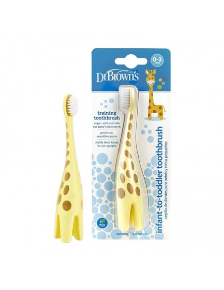 Dr Brown`s Cepillo Dientes Bebe Jirafa 0-3 Años