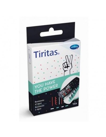 TIRITAS AQUA POWER APOSITO ADHESIVO 16 U 25 X 72 MM