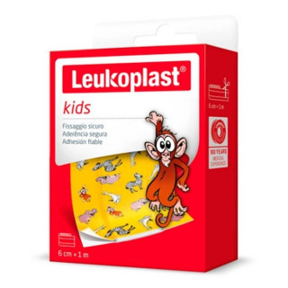 Leukoplast Kids Zoo Tiras Adhesivas 1m x 6cm.