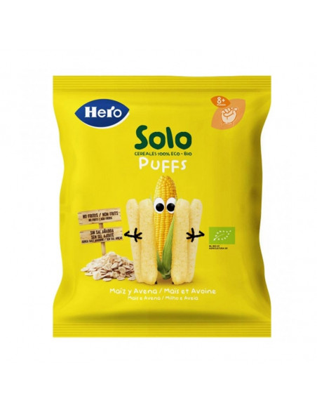 HERO SOLO PUFFS 1 BOLSA 25 G SABOR MAIZ Y AVENA