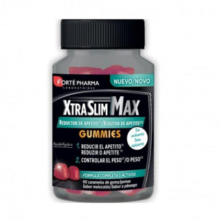 FORTE PHARMA XTRASLIM MAX REDUCTOR APETITO GUMMIES 60 CARAMELOS DE GOMA SABOR MELOCOTON