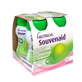 SOUVENAID 4 BOTELLAS 125 ML SABOR FRESA