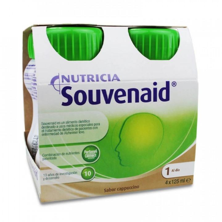 SOUVENAID 4 BOTELLAS 125 ML SABOR CAPPUCCINO