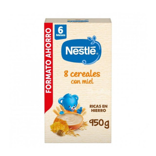 NESTLE PAPILLA 8 CEREALES CON MIEL 1 ENVASE 950 G
