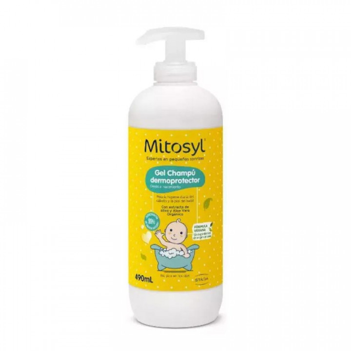 Mitosyl Gel Champú Dermoprotector 490 ml – Bebé y Piel Sensible | Parafarmacia Cartagena 24h