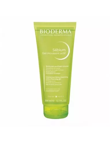 Bioderma Sebium Gel Moussant Actif 1 Tubo 200 Ml