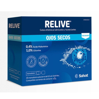 RELIVE OJOS SECOS 20 MONODOSIS 0,5 ML