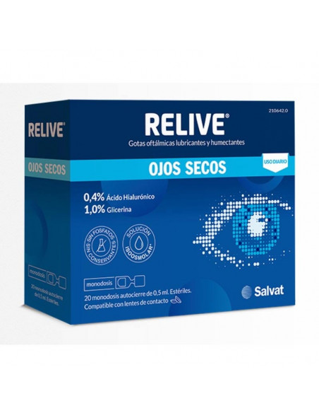 Relive Ojos Secos 20 Monodosis 0,5 Ml