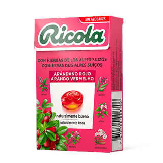 RICOLA CARAMELOS SIN AZUCAR ARANDANO CAJA 50 G