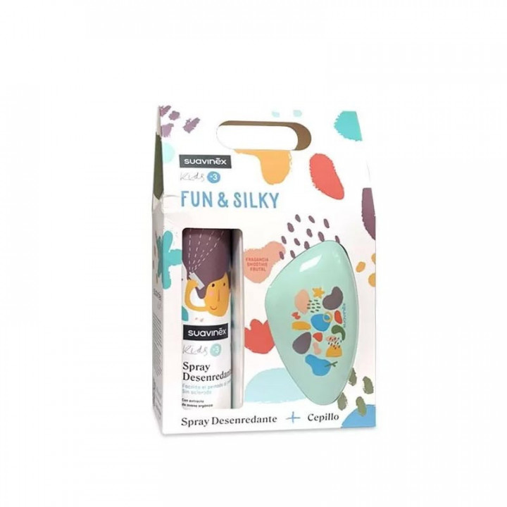 SUAVINEX PEDIATRIC KIDS SPRAY DESENREDANTE PACK 1 ENVASE 250 ML + 1 CEPILLO