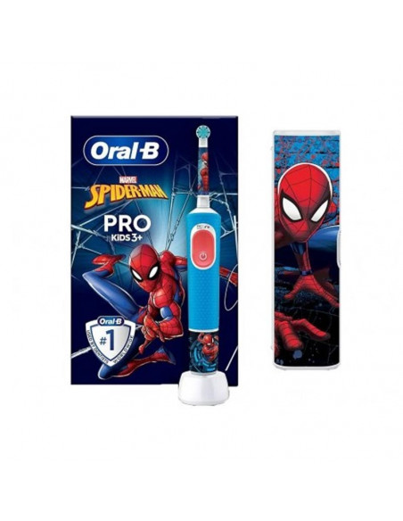 ORAL-B CEPILLO DENTAL ELECTRICO RECARGABLE INFANTIL VITALITY PRO KIDS 3 + SPIDERMAN + TC 1 UNIDAD
