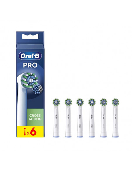 ORAL-B CEPILLO DENTAL ELECTRICO RECAMBIO ORAL-B CROSS ACTION 6 CABEZALES
