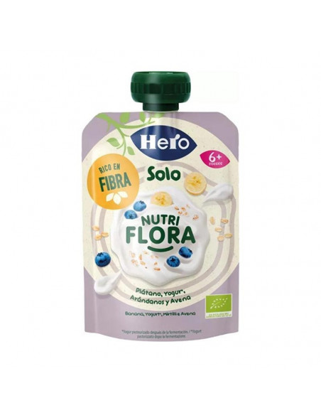 HERO SOLO 1 BOLSITA 100 G SABOR PLATANO ARANDANOS Y YOGUR