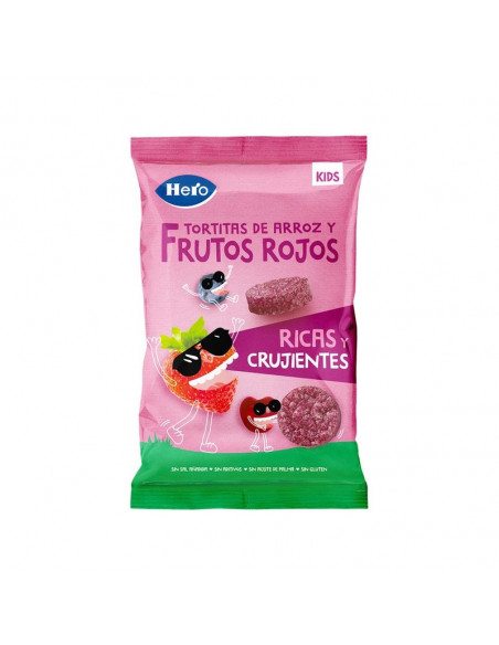 HERO KIDS TORTITAS ARROZ Y FRUTOS ROJOS 1 BOLSA 40 G