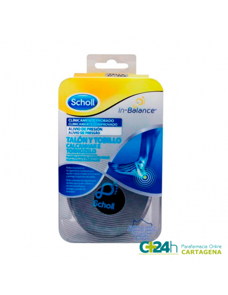 SCHOLL PLANTILLAS TOBILLO Y TALON SCHOLL IN-BALANCE TALLA M 40-42 1 PAR