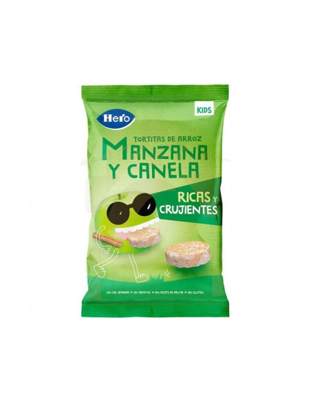 HERO KIDS TORTITAS ARROZ MANZANA Y CANELA 1 BOLSA 40 G