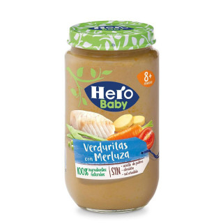 HERO BABY VERDURITAS CON MERLUZA 1 TARRO 235 G