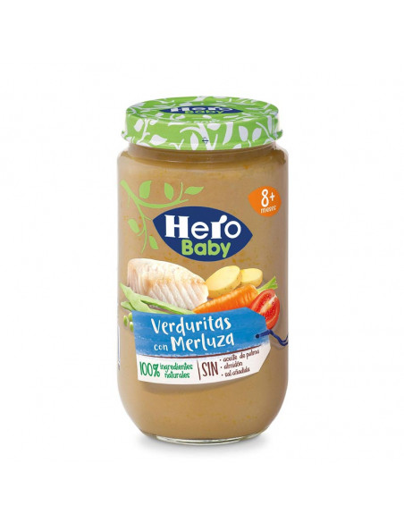 HERO BABY VERDURITAS CON MERLUZA 1 TARRO 235 G