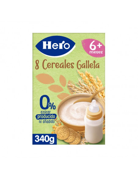 HERO 8 CEREALES GALLETA 1 BOLSA 340 G