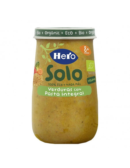 HERO SOLO VERDURAS CON PASTA INTEGRAL 1 TARRO 190 G