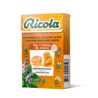 RICOLA CARAMELOS SIN AZUCAR MIEL Y HIERBAS CAJA 50 G