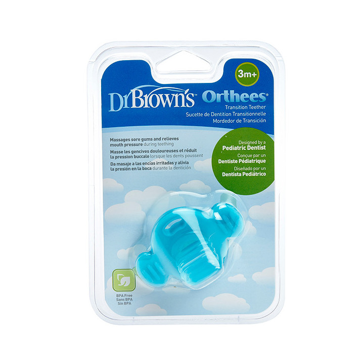 DR BROWN`S MORDEDOR TRANSICION VERDE DISEÑADO POR DENTISTA PEDIATRICO PARA ENCIAS IRRITADAS