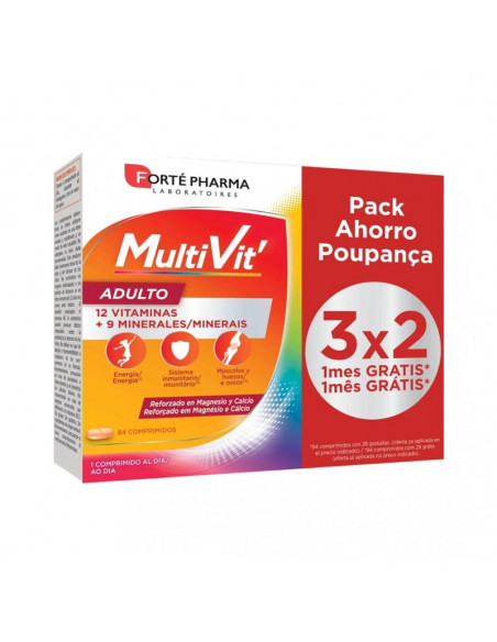 Forte Pharma Multivit Adulto 84 Comprimidos Masticables