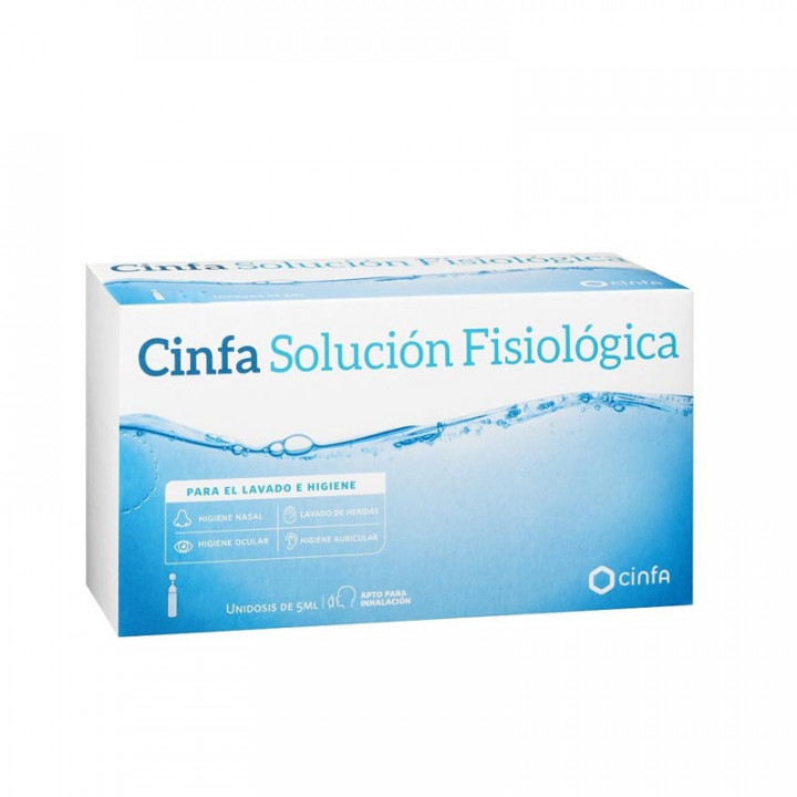 SUERO FISIOLOGICO CINFA 20 MONODOSIS 5 ML TAMAÑO ECONÓMICO