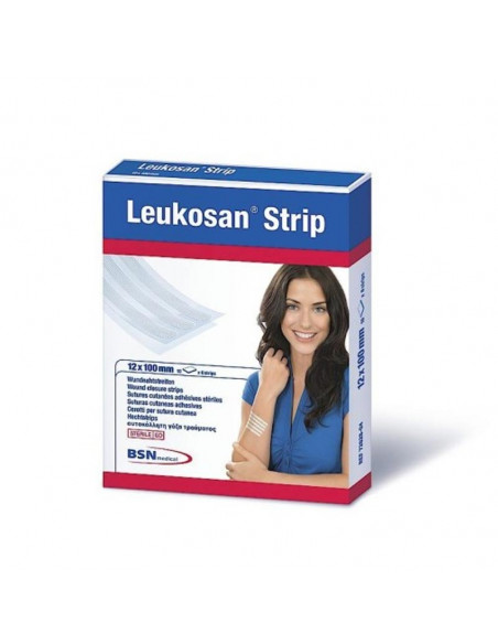 LEUKOSAN STRIP SUTURA CUTANEA ESTERIL TIRA 100 MM  X 6 MM 20 TIRAS